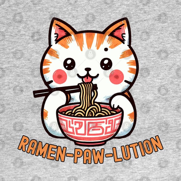 Ramen life meow cat Chopsticks by Japanese Fever